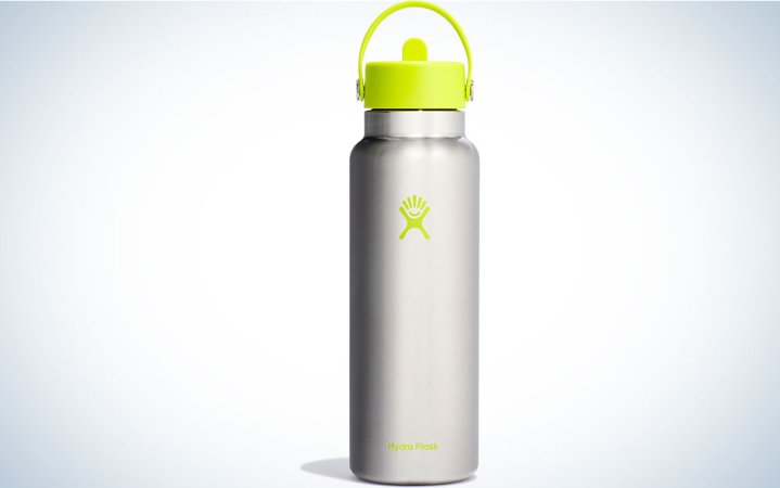  A 40-ounce Hydro Flask in silver