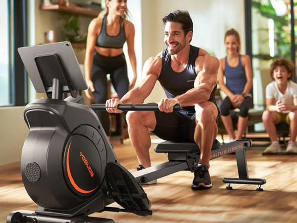 Header image for YOSUDA Rowing Machine 90 that fits in your closet Stack Commerce sponsored deal